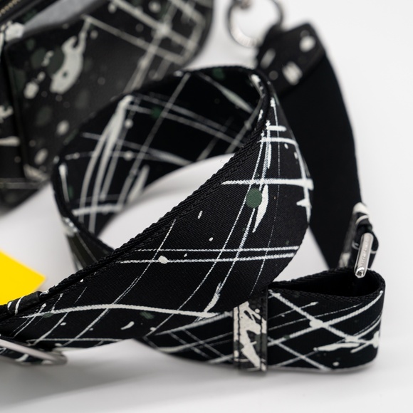 Marc Jacobs Paint Splatter Black multicolor Snapshot Bag Shoulder - Picture 9 of 9